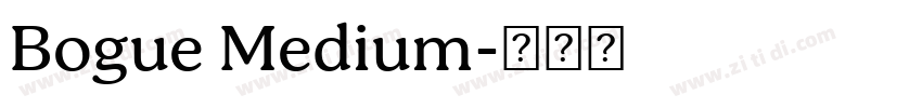 Bogue Medium字体转换